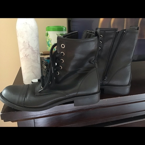 Leather Boots Zipper - Picture 2 of 2